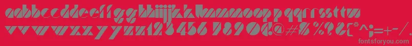 TurnerRegular Font – Gray Fonts on Red Background