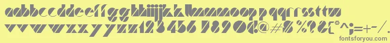 TurnerRegular Font – Gray Fonts on Yellow Background