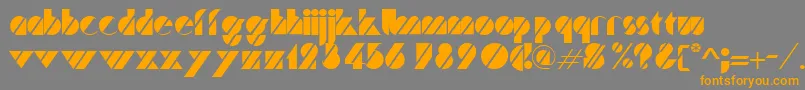 TurnerRegular Font – Orange Fonts on Gray Background