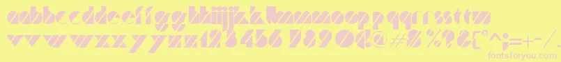 TurnerRegular Font – Pink Fonts on Yellow Background