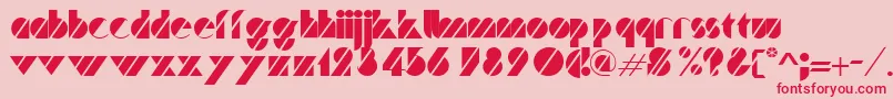 TurnerRegular Font – Red Fonts on Pink Background