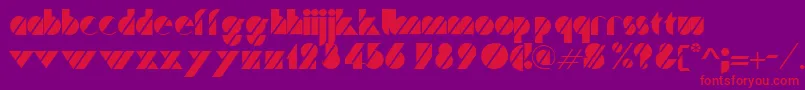 TurnerRegular Font – Red Fonts on Purple Background