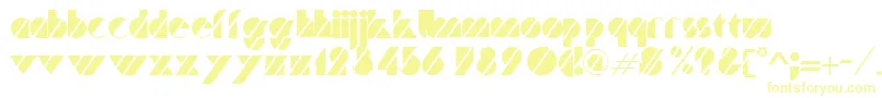 TurnerRegular-Schriftart – Gelbe Schriften