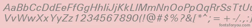 Unvr56x Font – Gray Fonts on Pink Background