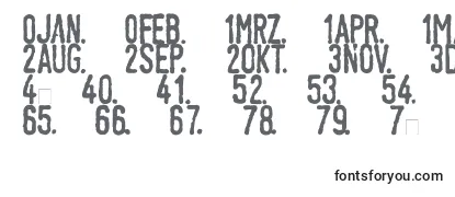 Обзор шрифта LinotypeTagesstempelNormal