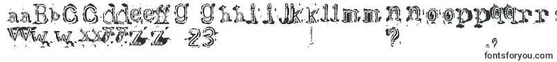 Шрифт Bracille – разрушенные шрифты