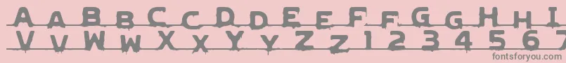 Lvdcg Font – Gray Fonts on Pink Background