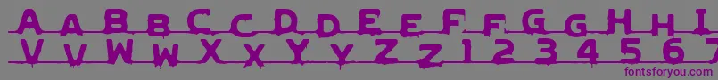 Lvdcg Font – Purple Fonts on Gray Background