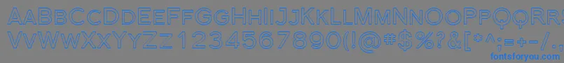 Florsn39 Font – Blue Fonts on Gray Background