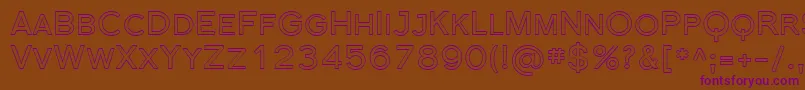 Florsn39 Font – Purple Fonts on Brown Background