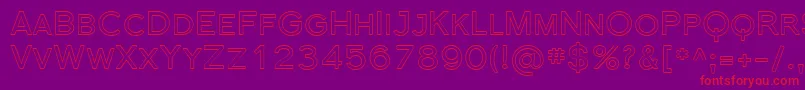 Florsn39 Font – Red Fonts on Purple Background