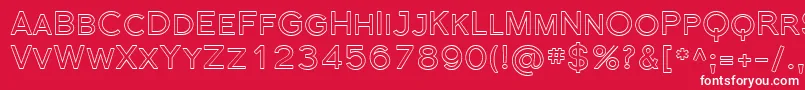 フォントFlorsn39 – 赤い背景に白い文字