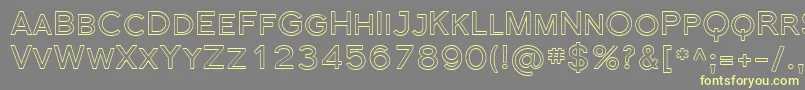 Florsn39 Font – Yellow Fonts on Gray Background