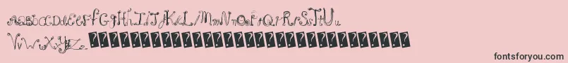 Frenchsugar Font – Black Fonts on Pink Background