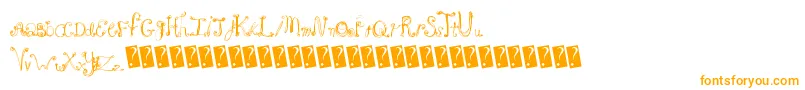 Frenchsugar Font – Orange Fonts on White Background