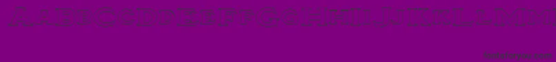 Tinplatetitlingwide Font – Black Fonts on Purple Background