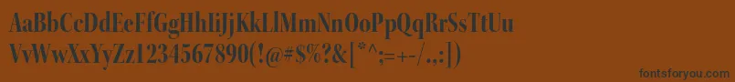 KeplerstdBoldcndisp Font – Black Fonts on Brown Background