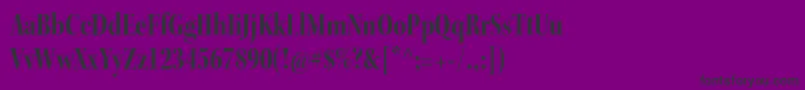 フォントKeplerstdBoldcndisp – 紫の背景に黒い文字