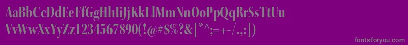 KeplerstdBoldcndisp Font – Gray Fonts on Purple Background