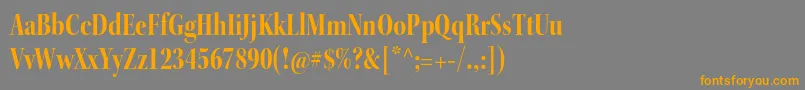 KeplerstdBoldcndisp Font – Orange Fonts on Gray Background