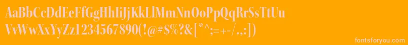 KeplerstdBoldcndisp Font – Pink Fonts on Orange Background