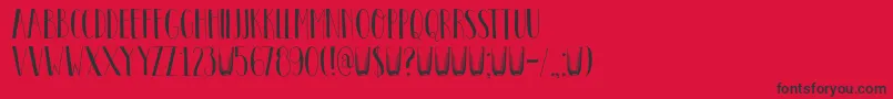 DkPastis Font – Black Fonts on Red Background