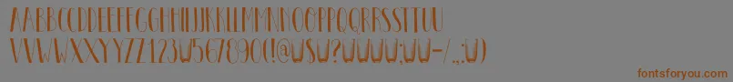 DkPastis Font – Brown Fonts on Gray Background