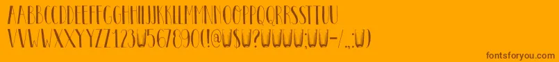 DkPastis Font – Brown Fonts on Orange Background