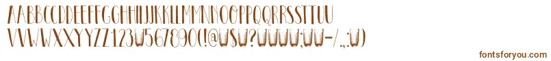 DkPastis Font – Brown Fonts on White Background