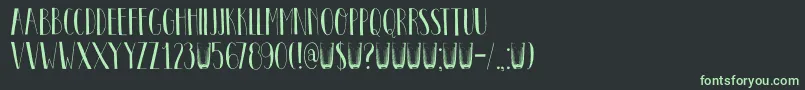 DkPastis Font – Green Fonts on Black Background