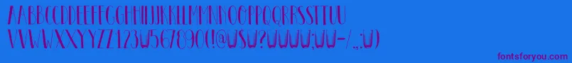 Шрифт DkPastis – фиолетовые шрифты на синем фоне