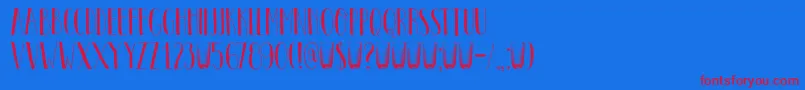 DkPastis Font – Red Fonts on Blue Background