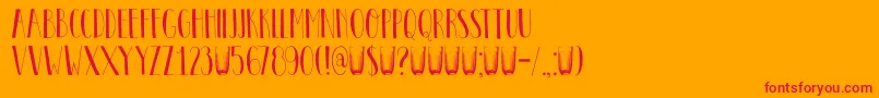 DkPastis Font – Red Fonts on Orange Background
