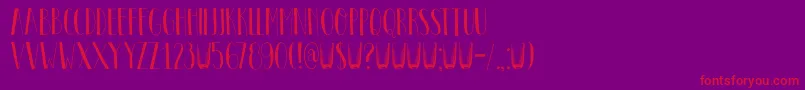 Police DkPastis – polices rouges sur fond violet