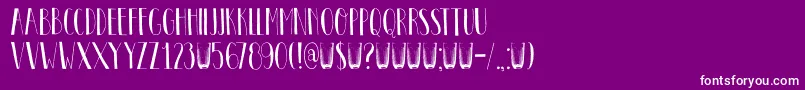 DkPastis Font – White Fonts on Purple Background