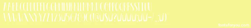 DkPastis Font – White Fonts on Yellow Background