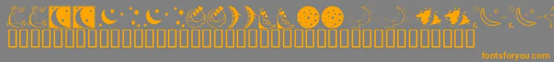 More about KrStarryNight Font KrStarryNight Font – Orange Fonts on Gray Background