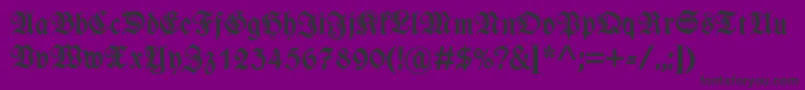 Fonte WieynkfrakturzierBold – fontes pretas em um fundo violeta