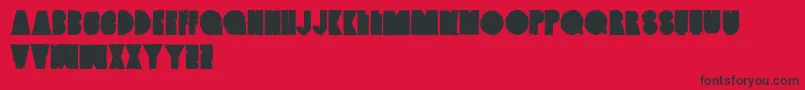 VintagedenimSeta Font – Black Fonts on Red Background