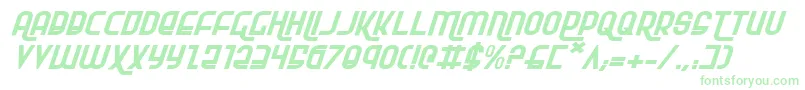 RokikierExpandedItalic-Schriftart – Grüne Schriften