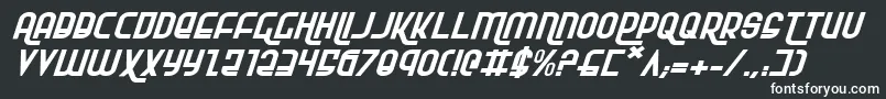 Шрифт RokikierExpandedItalic – белые шрифты