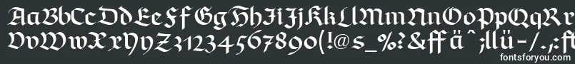 フォントRichmondfrakturLtDfr – 白い文字