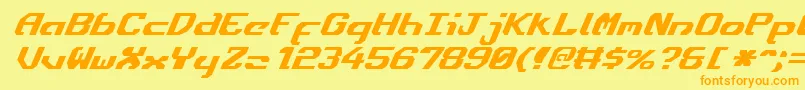 Ensignfi Font – Orange Fonts on Yellow Background