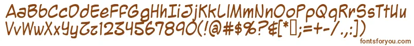 MightyZeo2.0 Font – Brown Fonts on White Background