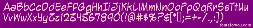 MightyZeo2.0 Font – Pink Fonts on Purple Background