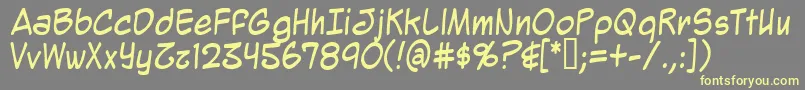 More about MightyZeo2.0 Font MightyZeo2.0 Font – Yellow Fonts on Gray Background