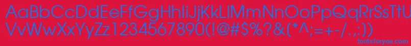 TexGyreAdventorRegular Font – Blue Fonts on Red Background