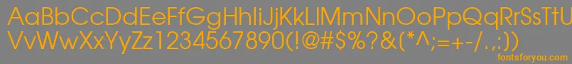 TexGyreAdventorRegular Font – Orange Fonts on Gray Background