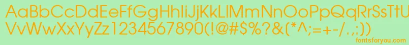 TexGyreAdventorRegular Font – Orange Fonts on Green Background