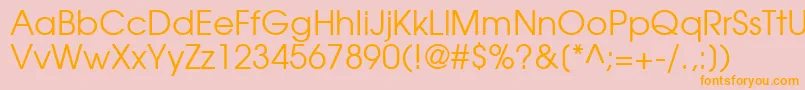 TexGyreAdventorRegular Font – Orange Fonts on Pink Background